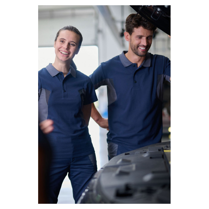 Polo de Travail Flexible en Coton & Polyester Recyclé – Confort, Résistance et Style Professionnel