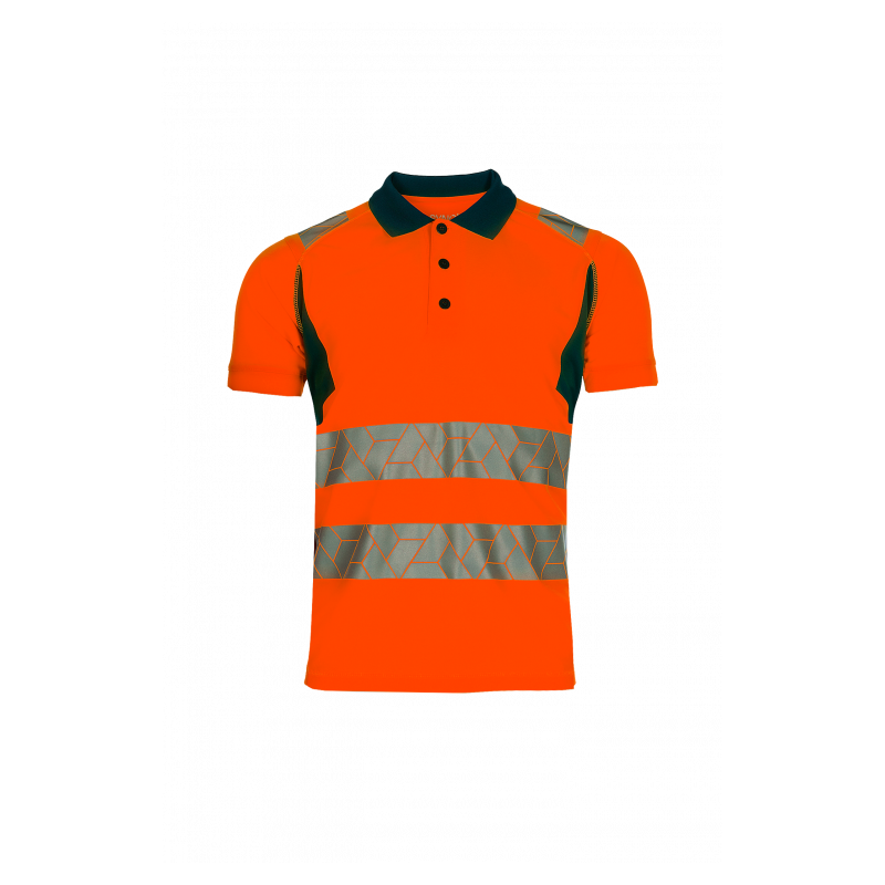 Polo Haute Visibilité Classe 2 – Léger, Recyclé & Certifié EN ISO 20471 pour Travailler en Toute Sécurité