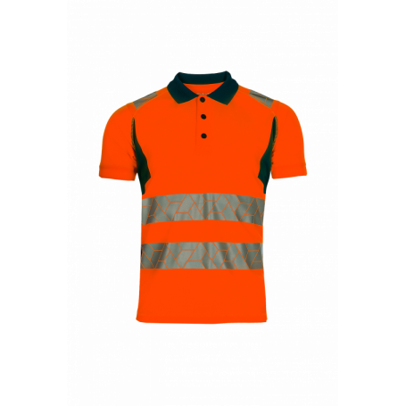 Polo Haute Visibilité Classe 2 – Léger, Recyclé & Certifié EN ISO 20471 pour Travailler en Toute Sécurité