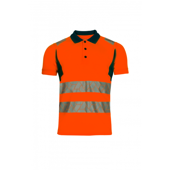 Polo haute visibilité classe 2 recyclé EN ISO 20471 Sioen