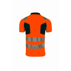 Polo Haute Visibilité Classe 2 – Léger, Recyclé & Certifié EN ISO 20471 pour Travailler en Toute Sécurité (2)