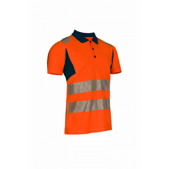 Polo Haute Visibilité Classe 2 – Léger, Recyclé & Certifié EN ISO 20471 pour Travailler en Toute Sécurité