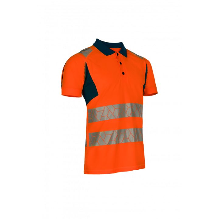 Polo haute visibilité classe 2 recyclé EN ISO 20471 Sioen
