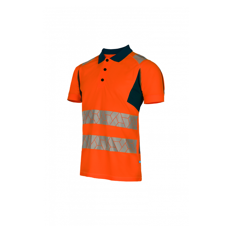 Polo Haute Visibilité Classe 2 – Léger, Recyclé & Certifié EN ISO 20471 pour Travailler en Toute Sécurité
