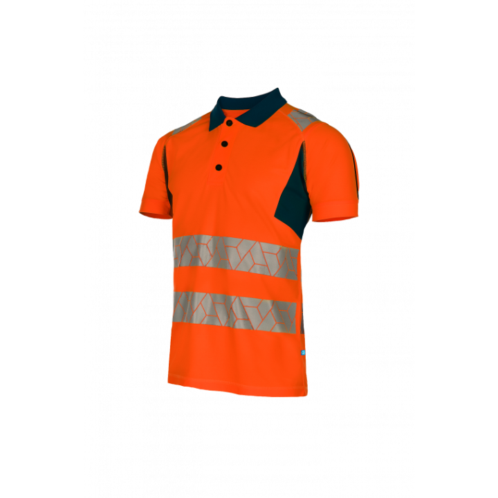 Polo haute visibilité classe 2 recyclé EN ISO 20471 Sioen