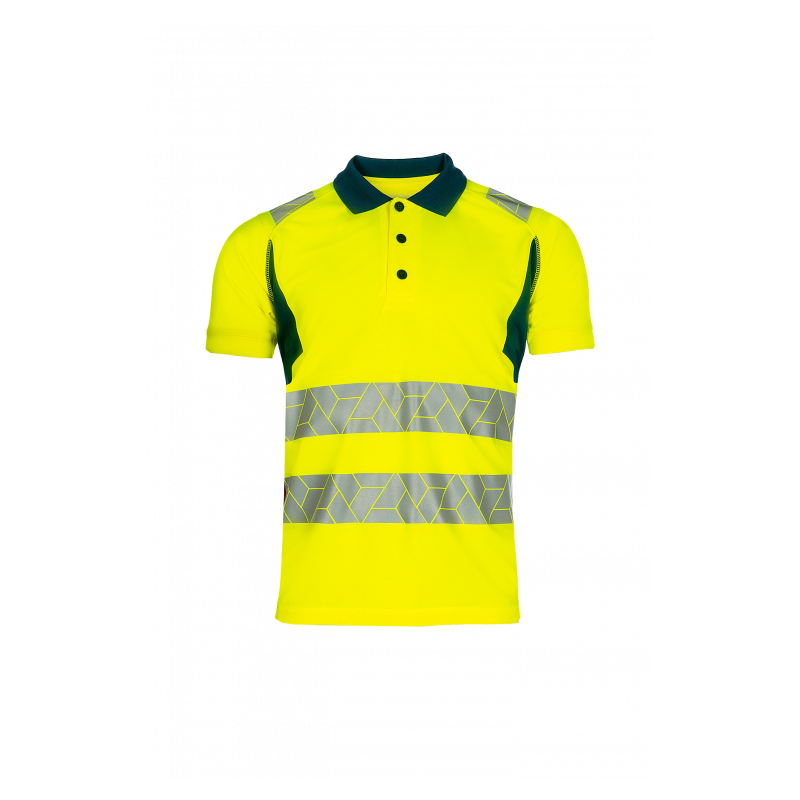 Polo Haute Visibilité Classe 2 – Léger, Recyclé & Certifié EN ISO 20471 pour Travailler en Toute Sécurité
