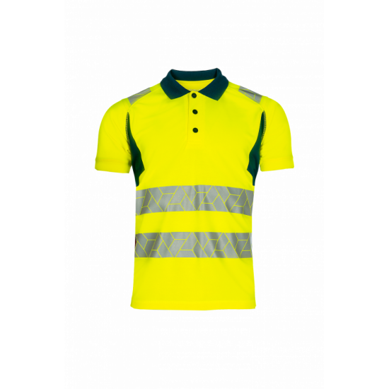 Polo Haute Visibilité Classe 2 – Léger, Recyclé & Certifié EN ISO 20471 pour Travailler en Toute Sécurité