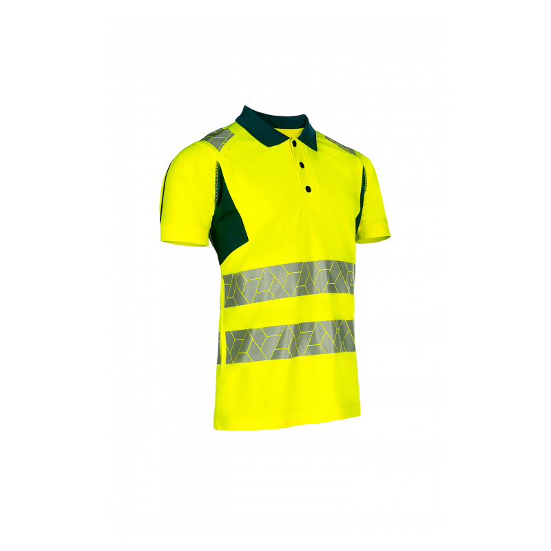 Polo Haute Visibilité Classe 2 – Léger, Recyclé & Certifié EN ISO 20471 pour Travailler en Toute Sécurité