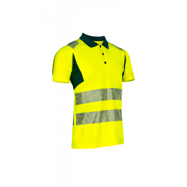 Polo haute visibilité classe 2 recyclé EN ISO 20471 Sioen