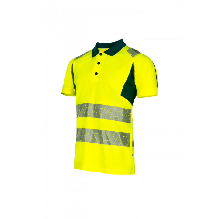 Polo haute visibilité classe 2 recyclé EN ISO 20471 Sioen
