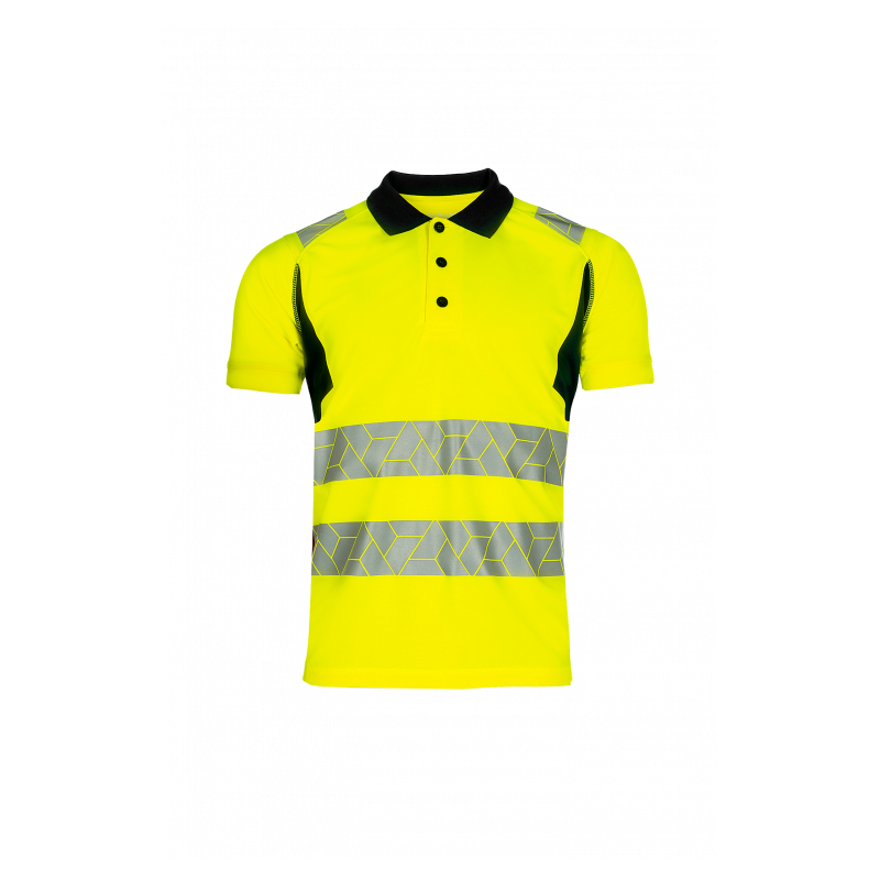 Polo Haute Visibilité Classe 2 – Léger, Recyclé & Certifié EN ISO 20471 pour Travailler en Toute Sécurité