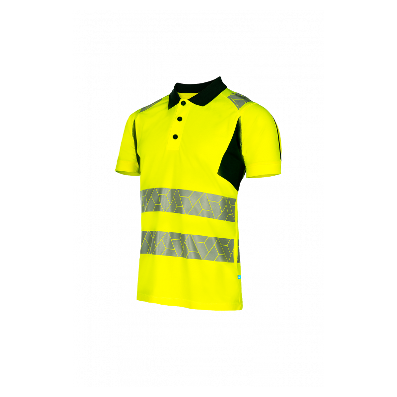 Polo Haute Visibilité Classe 2 – Léger, Recyclé & Certifié EN ISO 20471 pour Travailler en Toute Sécurité