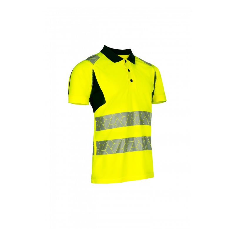 Polo Haute Visibilité Classe 2 – Léger, Recyclé & Certifié EN ISO 20471 pour Travailler en Toute Sécurité