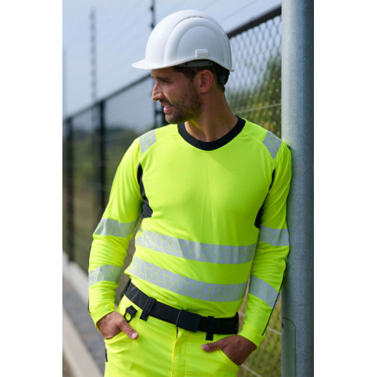 T-shirt de sécurité manches longues SYNQ® Littup – Confort, visibilité et protection solaire