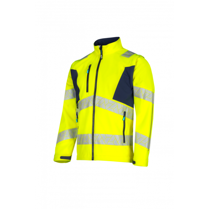 Veste softshell haute visibilité modulable SYNQ Ledstart