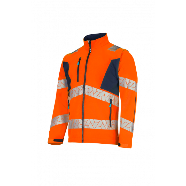 Veste softshell haute visibilité modulable SYNQ Ledstart