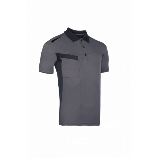 Polo manches courtes AQRO – léger, durable et écologique avec 50% polyester recyclé