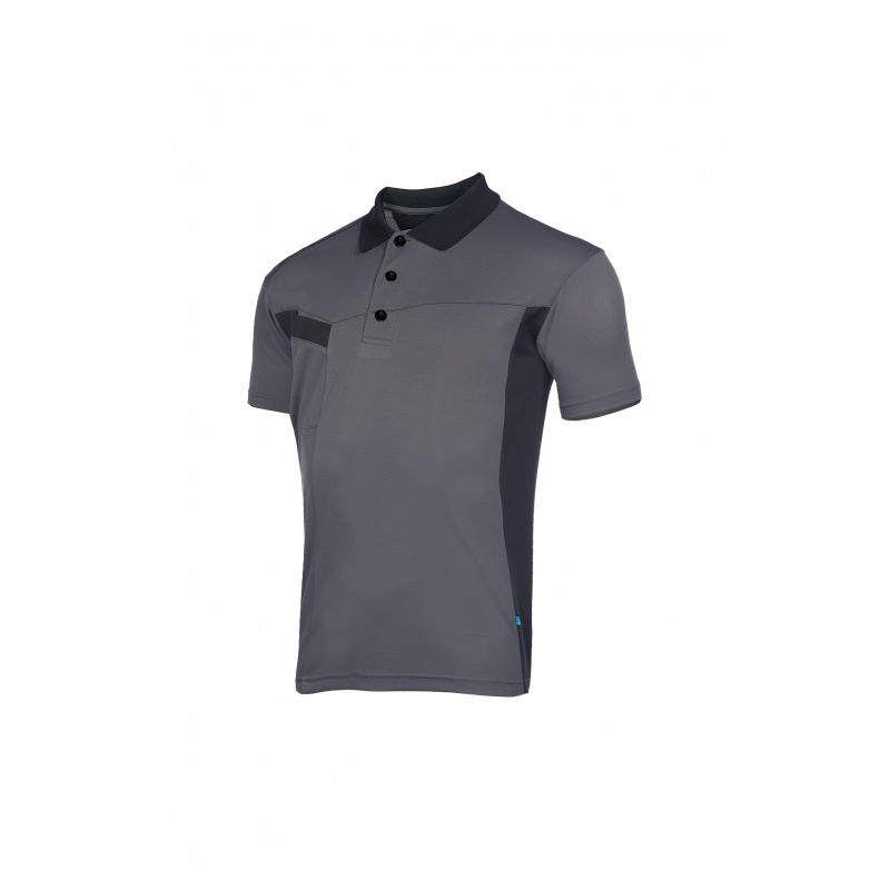 Polo manches courtes AQRO – léger, durable et écologique avec 50% polyester recyclé