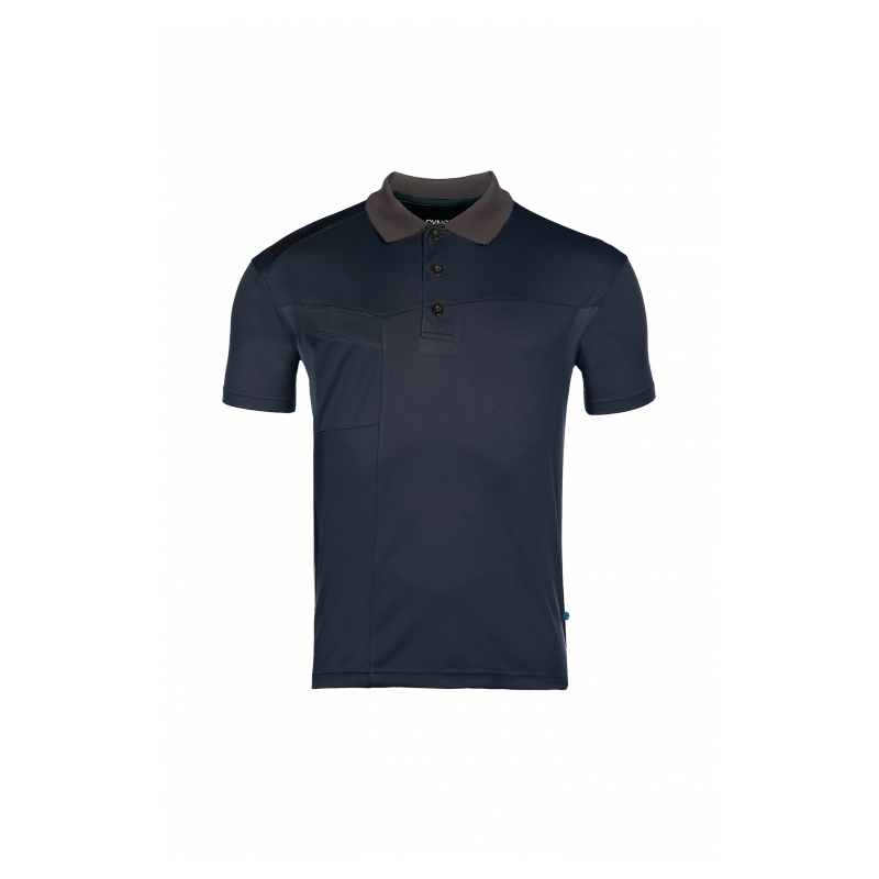 Polo manches courtes AQRO – léger, durable et écologique avec 50% polyester recyclé