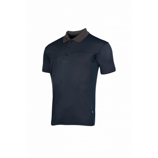Polo manches courtes AQRO – léger, durable et écologique avec 50% polyester recyclé