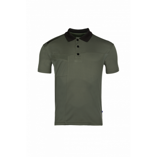 Polo manches courtes AQRO – léger, durable et écologique avec 50% polyester recyclé