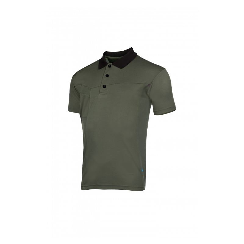 Polo manches courtes AQRO – léger, durable et écologique avec 50% polyester recyclé