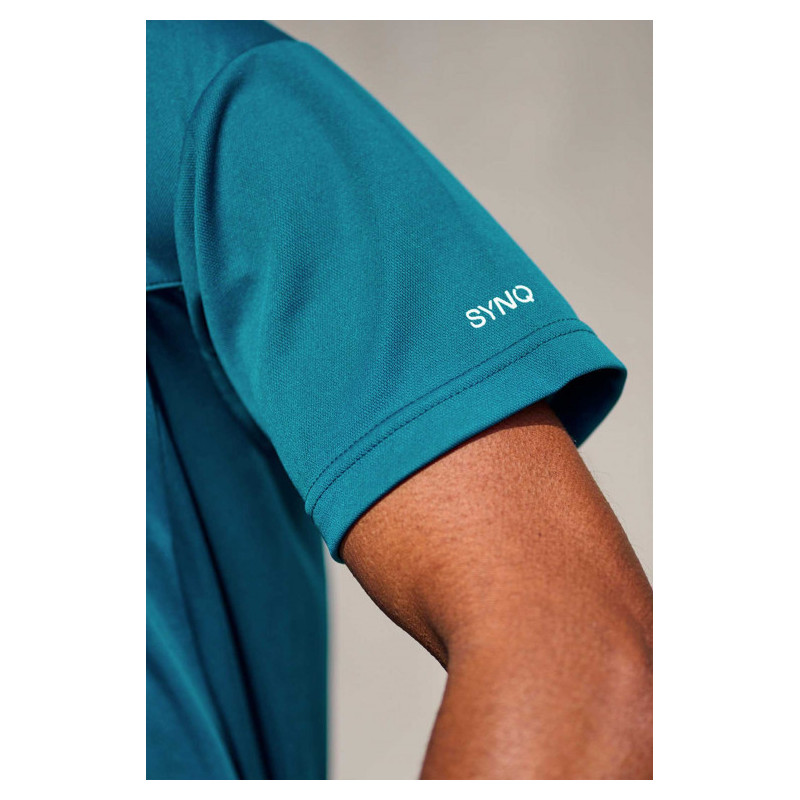 Polo manches courtes AQRO – léger, durable et écologique avec 50% polyester recyclé