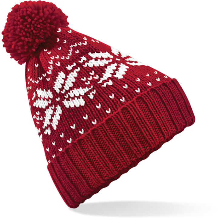 Bonnet jacquard classique à revers en acrylique Soft-Spun – chaleur, confort et élégance hivernale