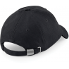 Casquette profil bas en coton brossé