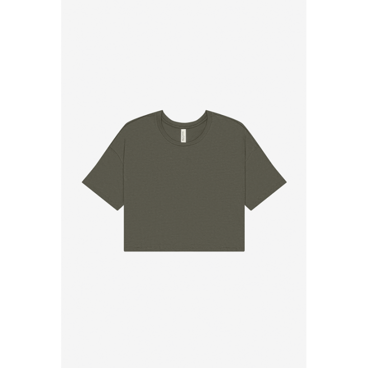 T-shirt crop femme ample et confort