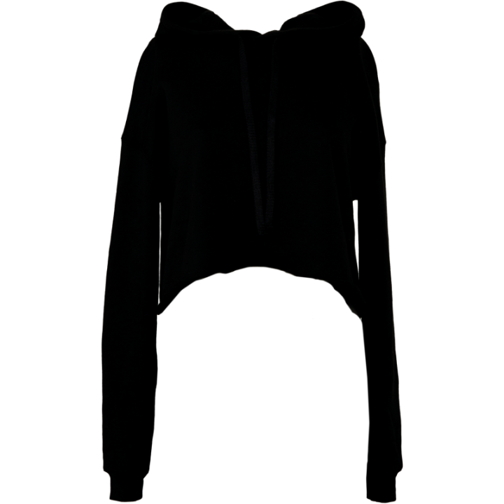 Sweat-shirt crop à capuche