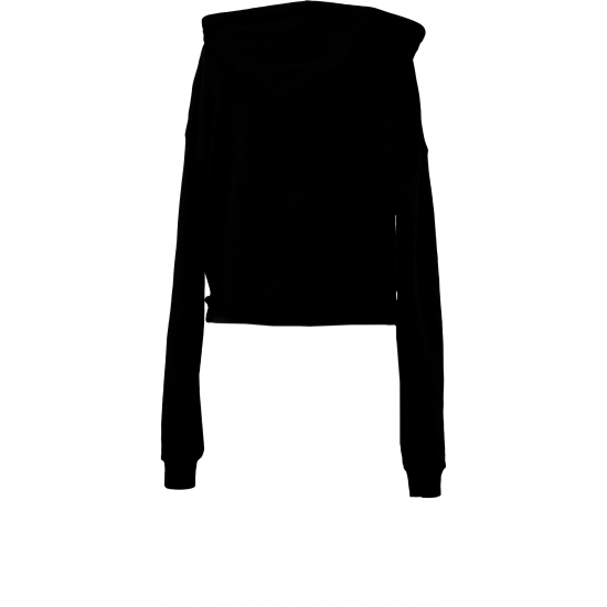 Sweat-shirt crop à capuche