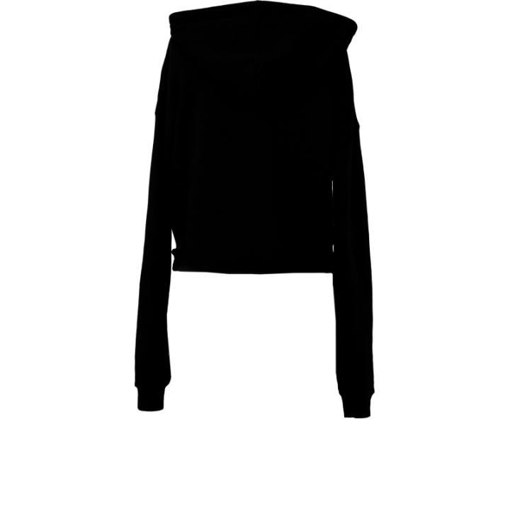Sweat-shirt crop à capuche