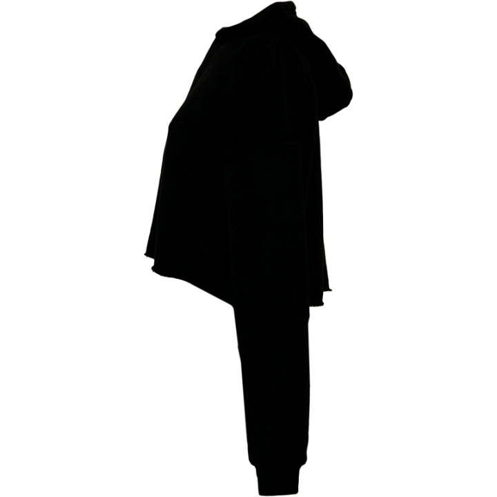 Sweat-shirt crop à capuche