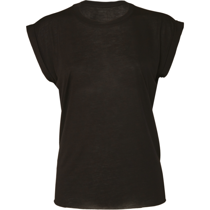 T-shirt Flowy à manches roulottées