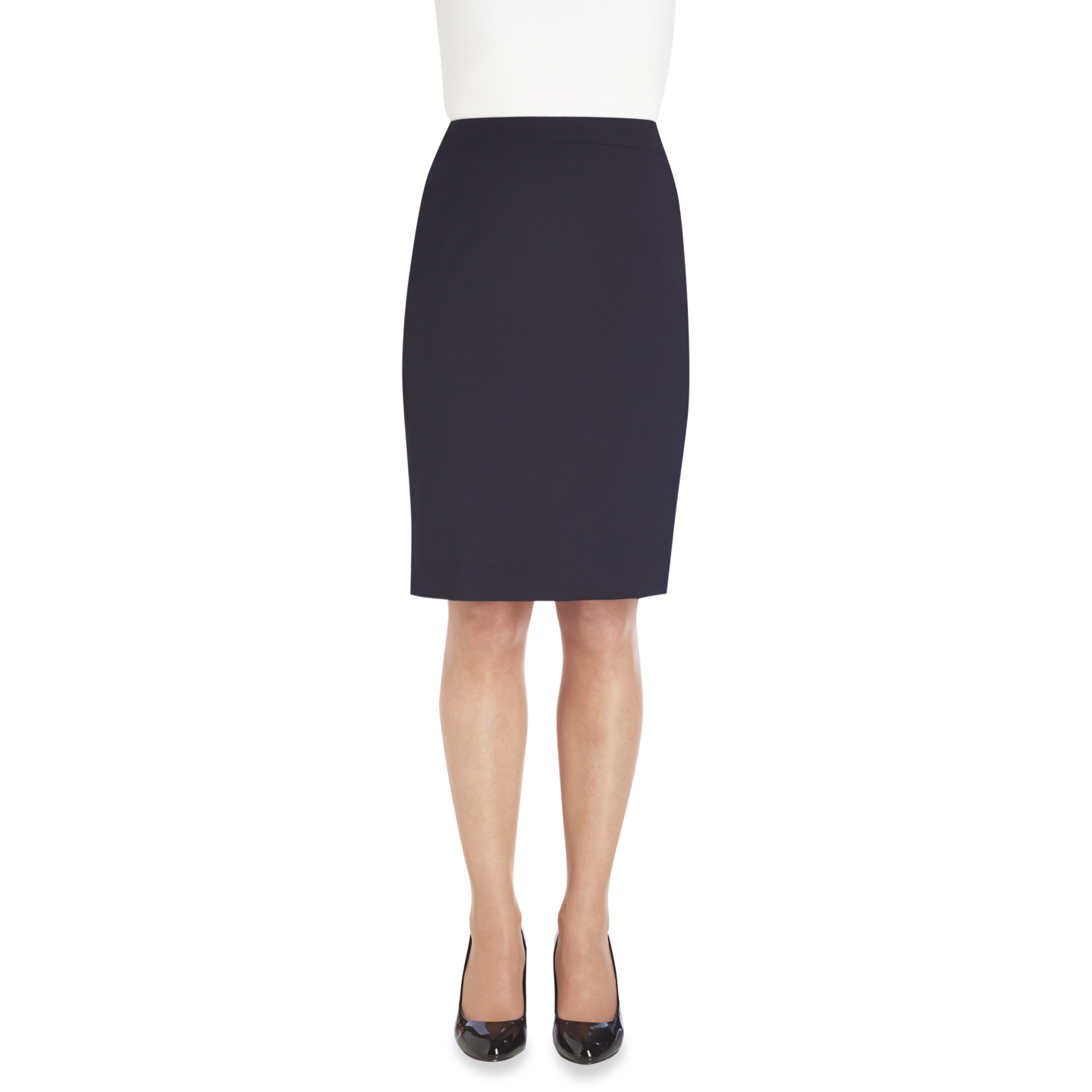 noir jupe à œillets à haute-taille 6949