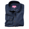Chemisier bleu denim toucher doux
