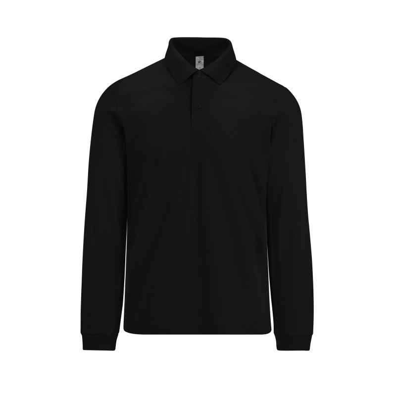 Polo homme manches longues doux et agréable