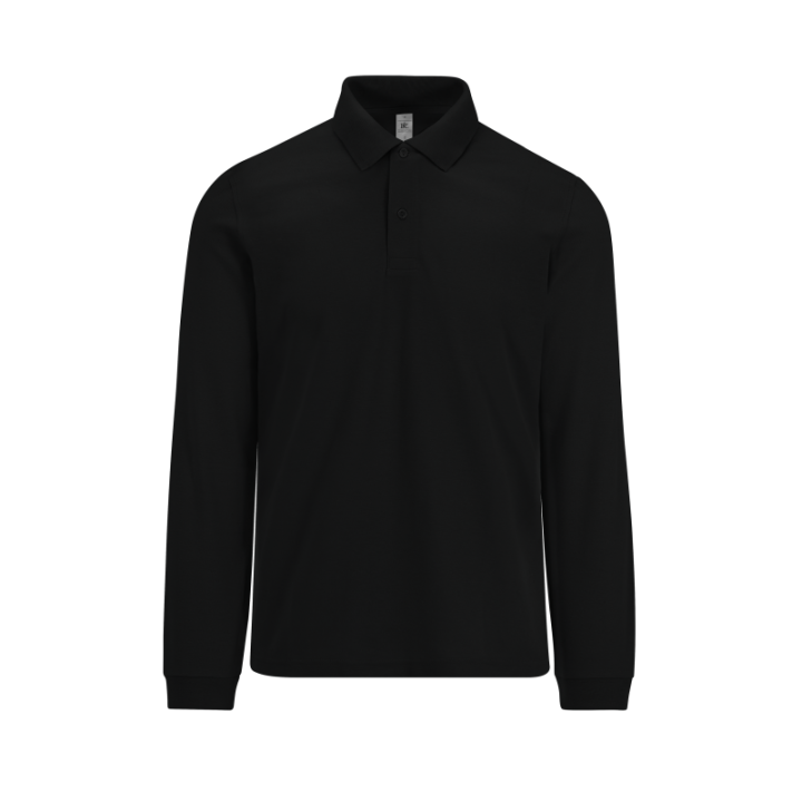 Polo homme manches longues doux et agréable