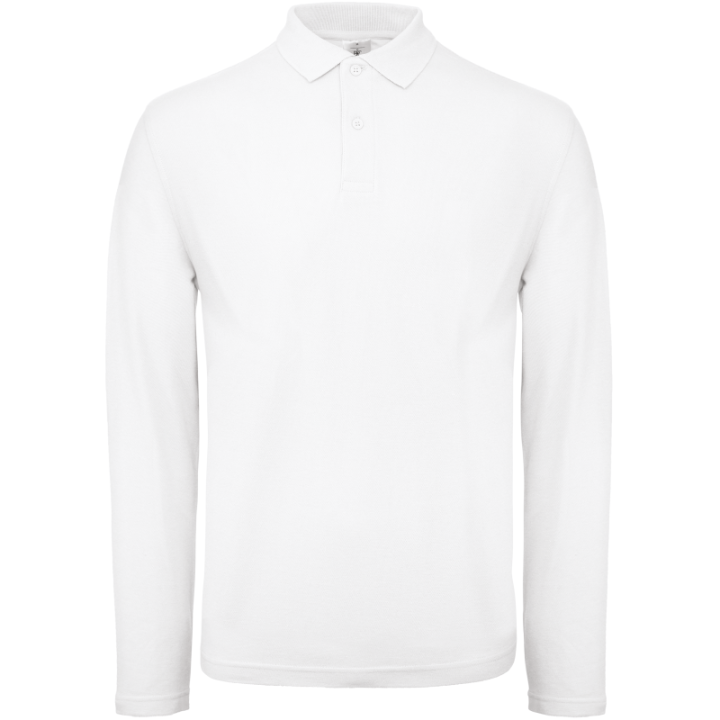 Polo homme ID.001 manches longues B&C