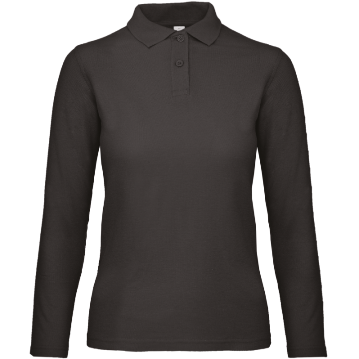 Polo femme manches longues