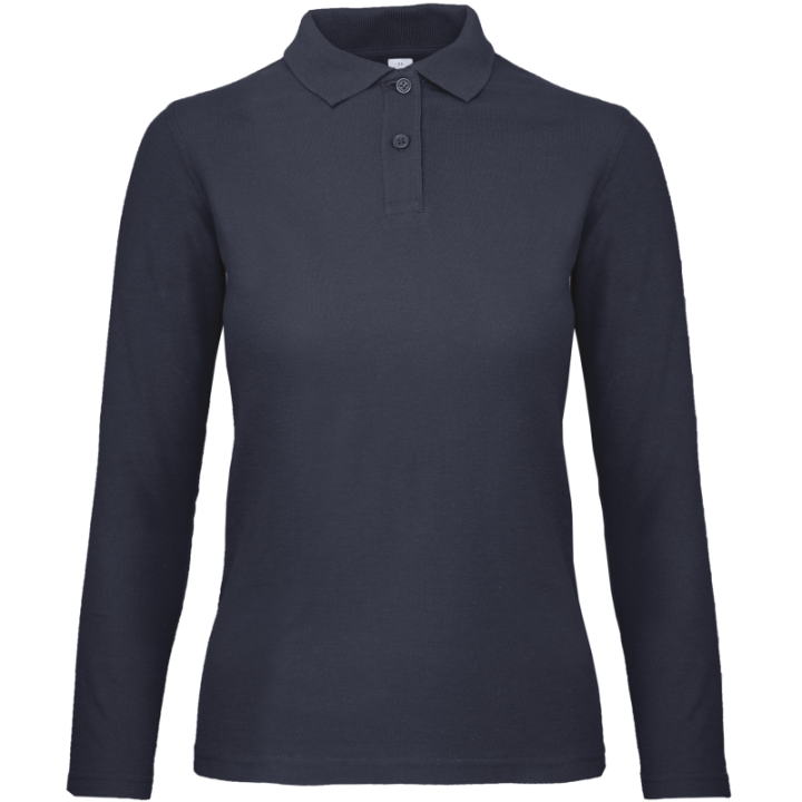 Polo femme manches longues