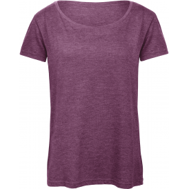 T-shirt femme col rond Triblend B&C CGTW056 – 50 % polyester / 25 % coton / 25 % viscose ~130 g/m²