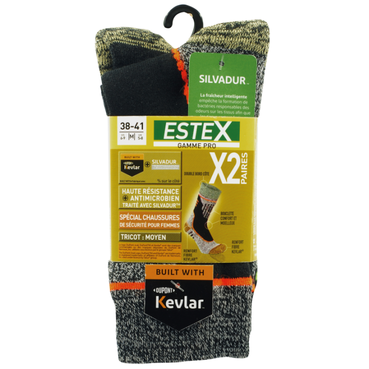 Lot de 2 paires de chaussettes lady