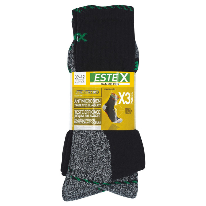 Lot de 3 paires de chaussettes pour chaussures de sécurité