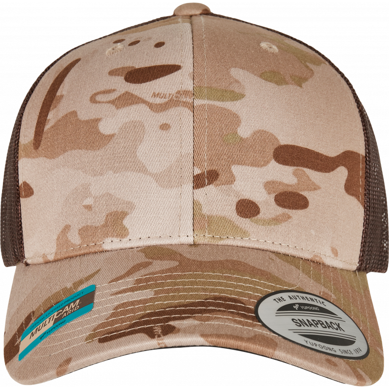 Casquette retro trucker multicam confort et respirante