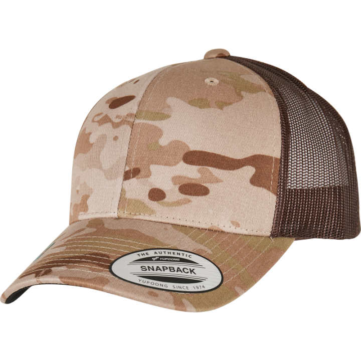 Casquette retro trucker multicam confort et respirante