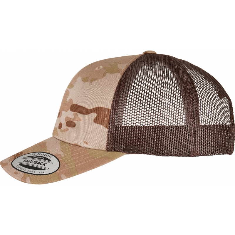 Casquette retro trucker multicam confort et respirante