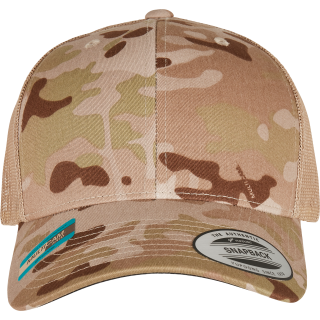 Casquette retro trucker multicam confort et respirante