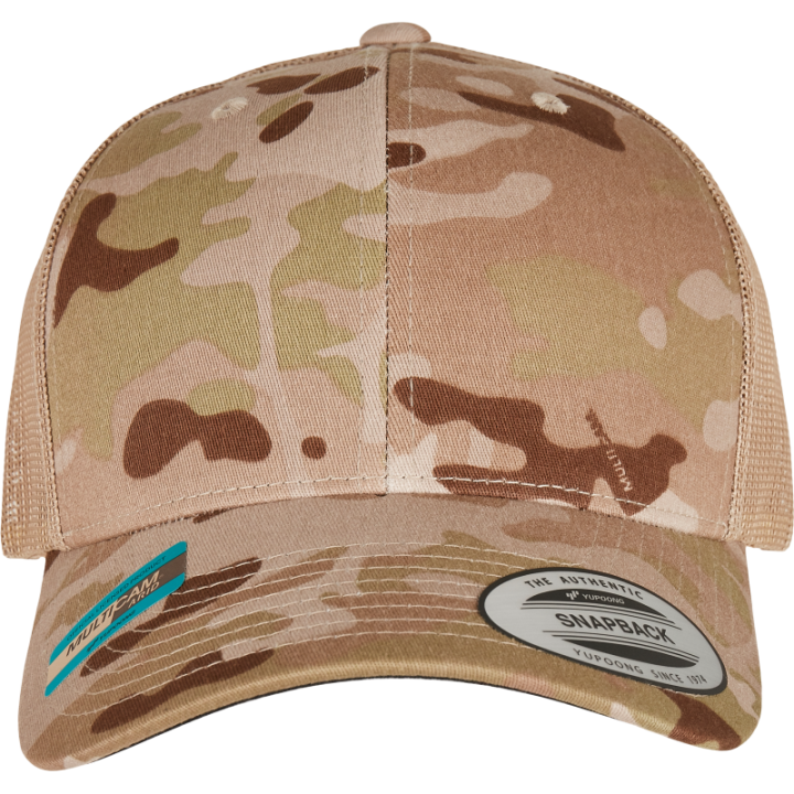 Casquette retro trucker multicam confort et respirante